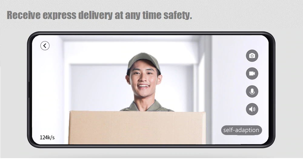 Xiaomi FJ02MLWJ Smart video Doorbell AI Face Identification 720P IR Night Vision Motion Detection SMS Push Intercom - White