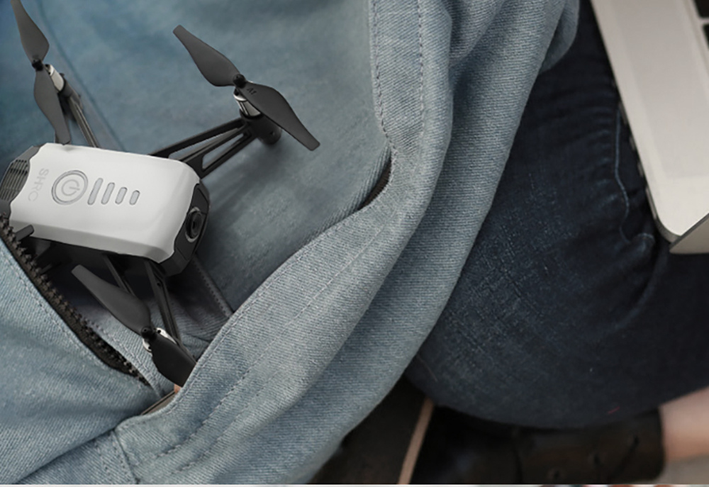 SHRC H2 Locke 2K WIFI FPV RC Quadcopter Smart Follow Optical Flow Positioning Mode RTF Black - Two Battery