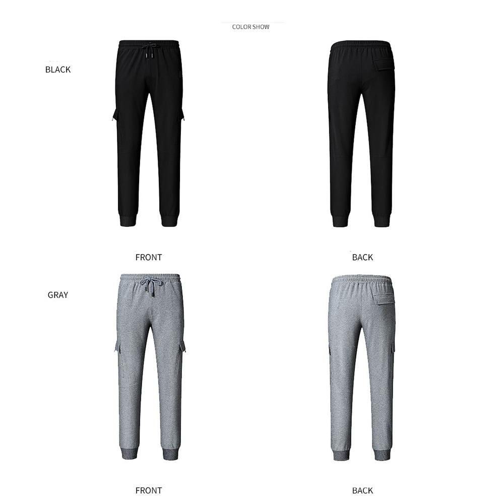 LK42 Men Casual Loose Pants Size XL Black