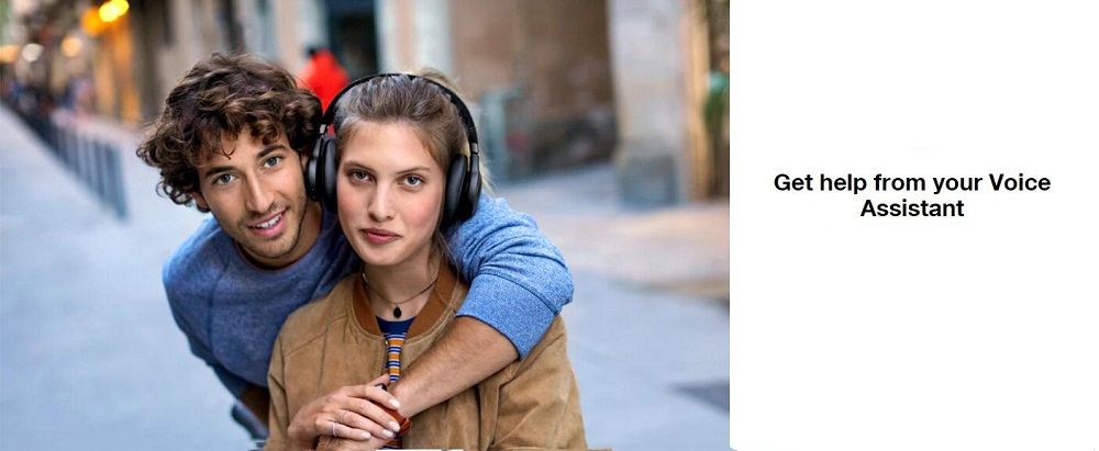 JBL LIVE 650BTNC Wireless Bluetooth Headphones Smart Voice AI  Active Noise Cancelling - Blue