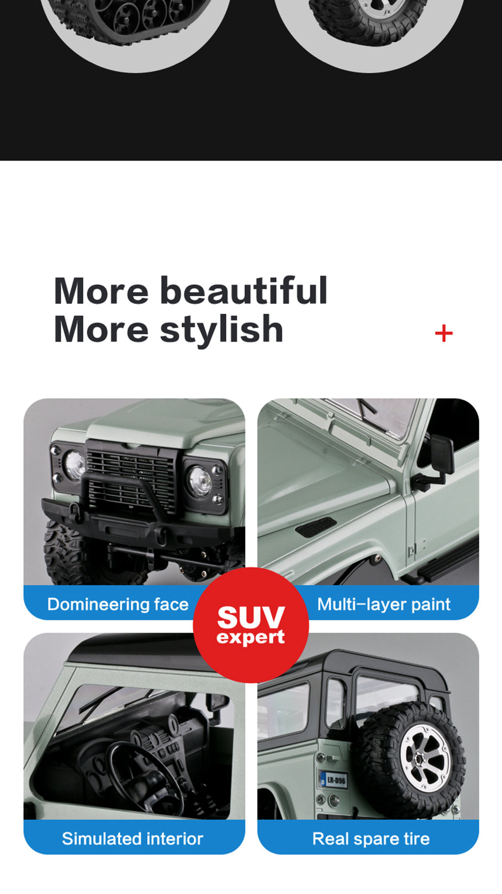 Fayee FY003B 2.4G 1:16 4WD Metal Frame Off-road RC Car RTR Snow Tires - Yellow