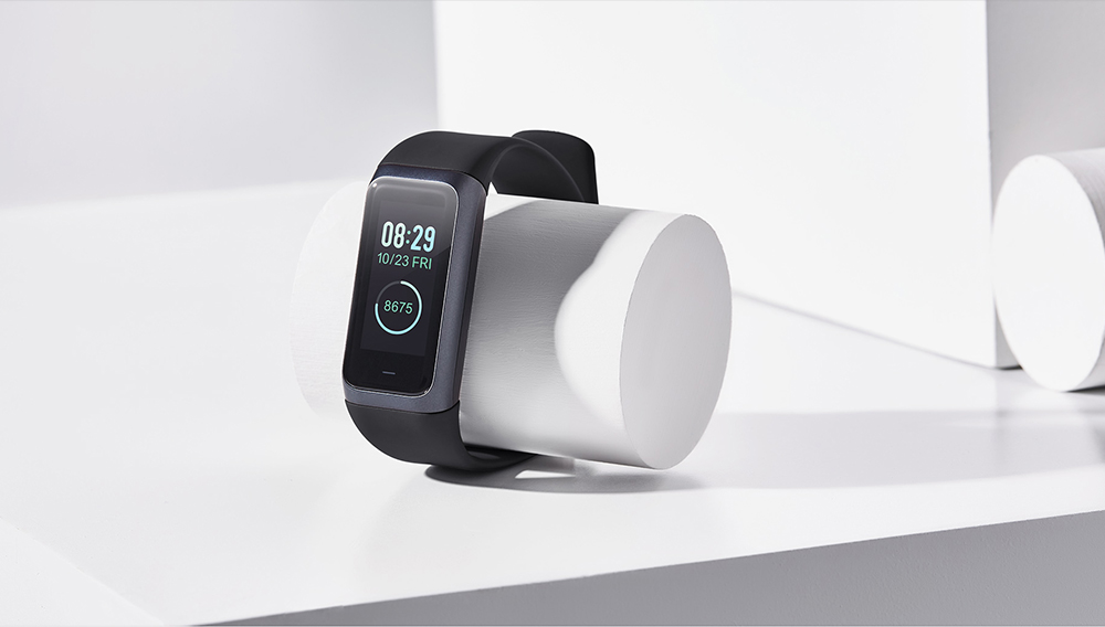 Original Xiaomi Huami Amazfit Cor 2 Smart Bracelet 2.5D Color IPS Touch Screen 1.23 Inch English Version 5ATM Water Resistant  - Black