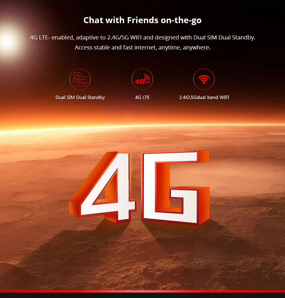 Chuwi Hi9 Pro 4G LTE Phablet MTK6797 Deca Core 8.4" IPS 2K 2560*1600 3GB RAM 32GB ROM Android 8.0 Dual SIM Dual Standby Built-in GPS GLONASS - Black