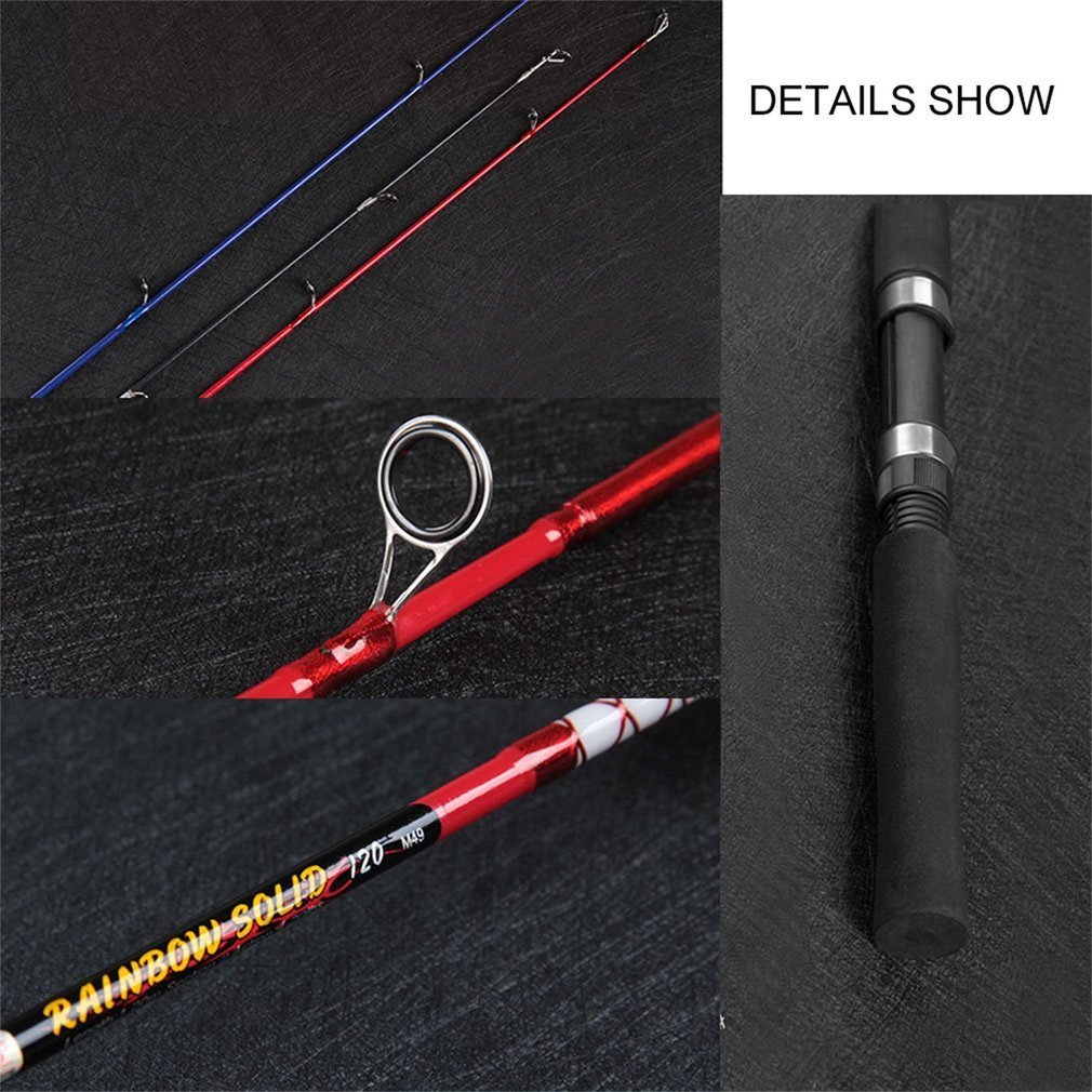 Solid High Carbon Fiber Fishing Rod 135CM Random Color