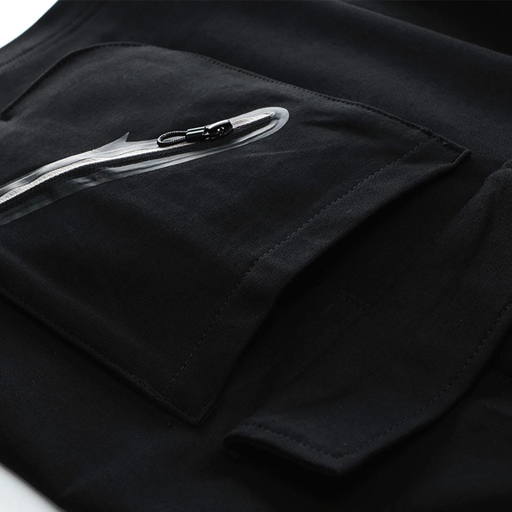 DK17 Men Casual Sports Tethers Shorts Fifth Pants Loose Breathable Size S - Gray