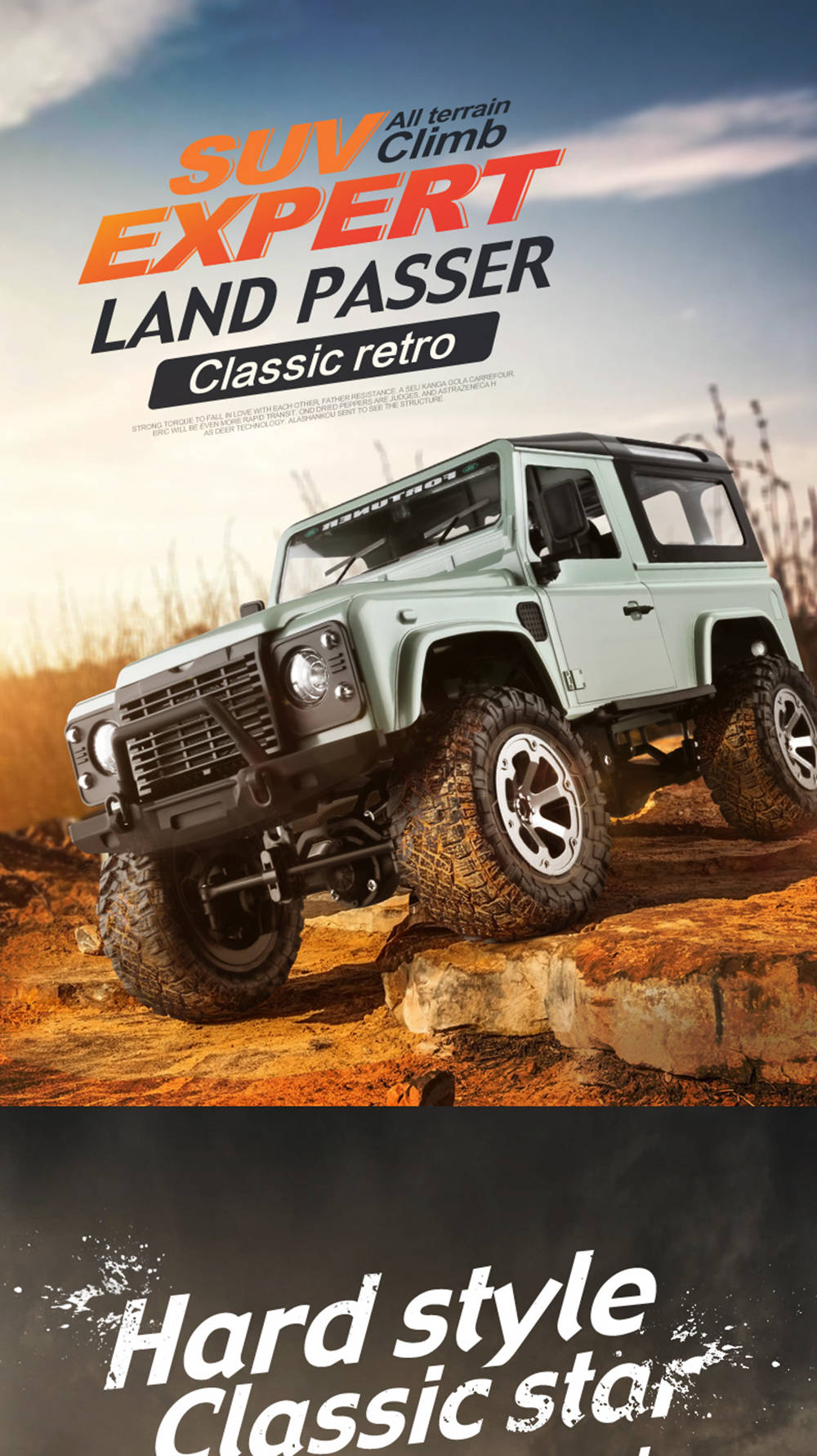 Fayee FY003B 2.4G 1:16 4WD Metal Frame Off-road RC Car RTR Snow Tires - Yellow