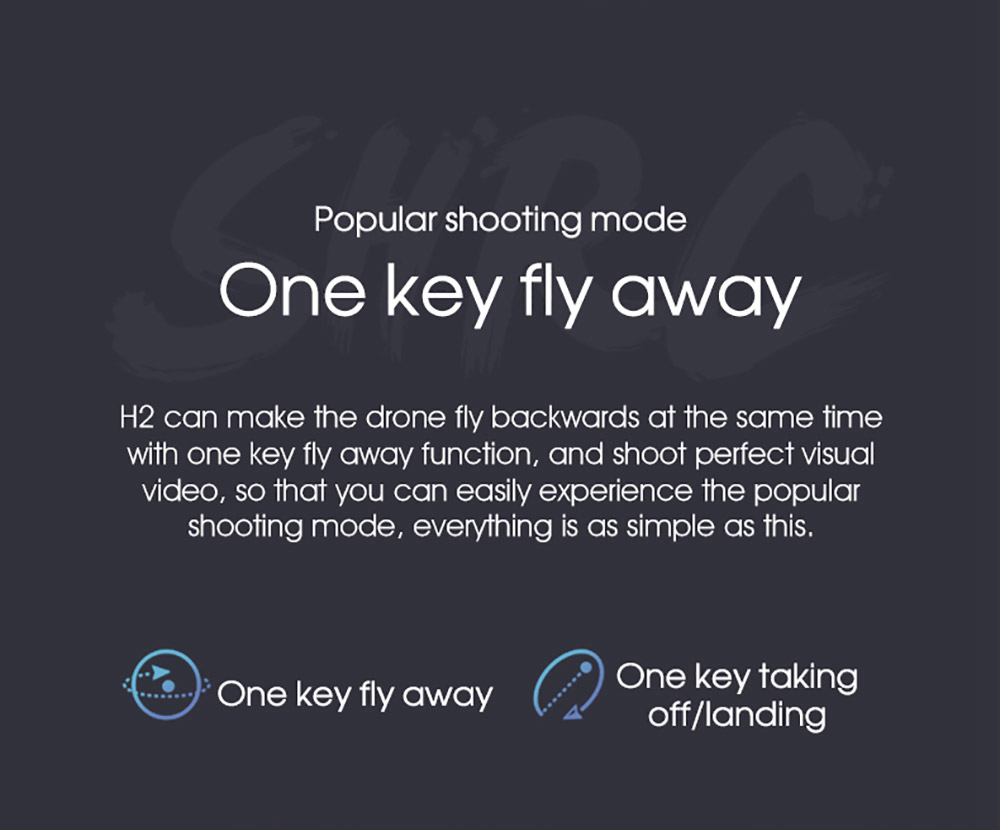 SHRC H2 Locke 2K WIFI FPV RC Quadcopter Smart Follow Optical Flow Positioning Mode RTF - White