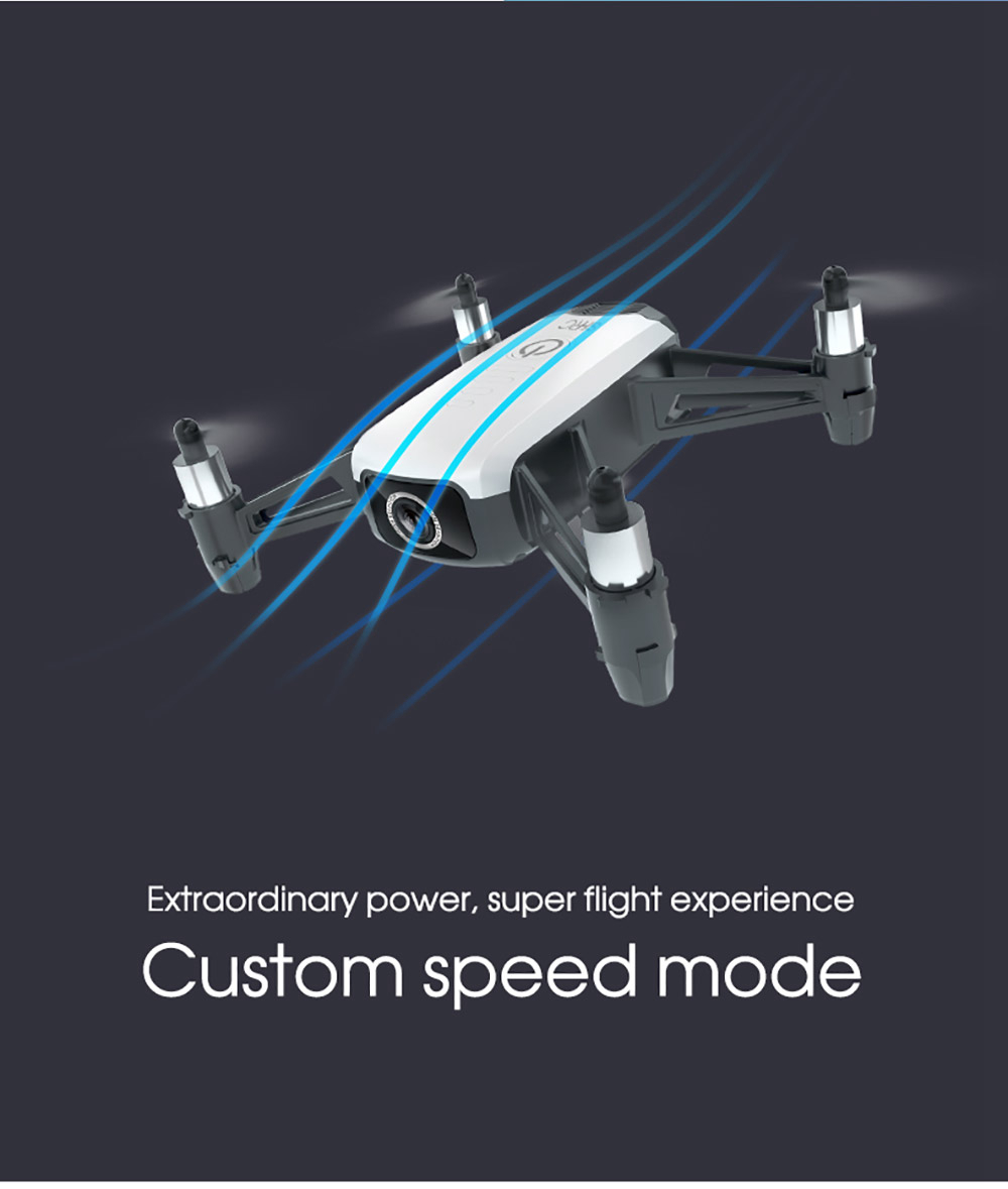 SHRC H2 Locke 2K WIFI FPV RC Quadcopter Smart Follow Optical Flow Positioning Mode RTF - Black