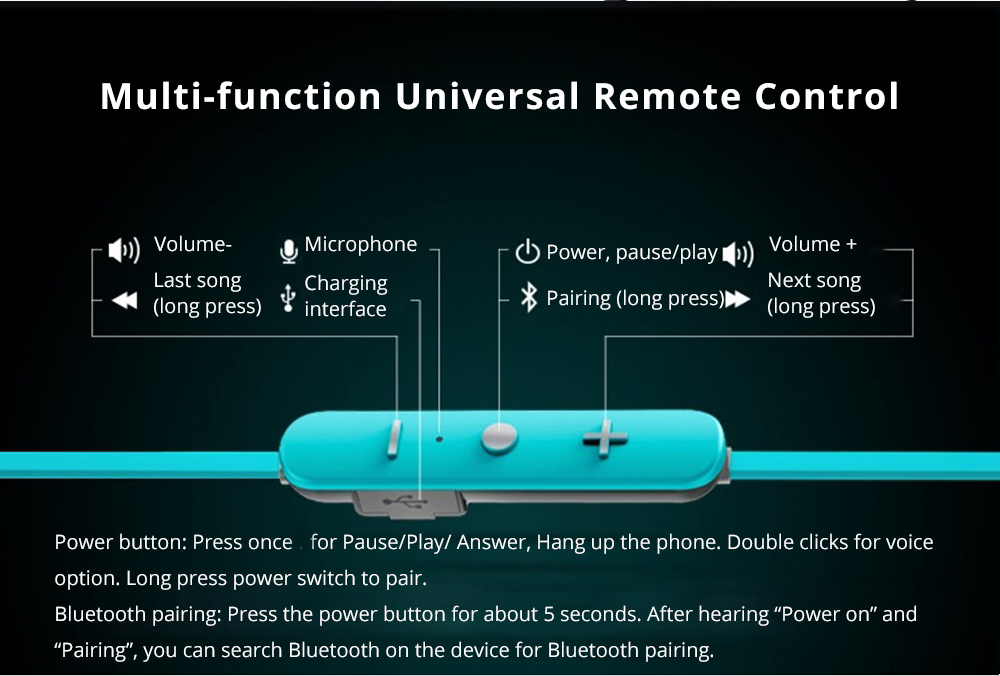 MONSTER iSport Achieve Bluetooth Earphones Water Resistant Noise Reduction - Green
