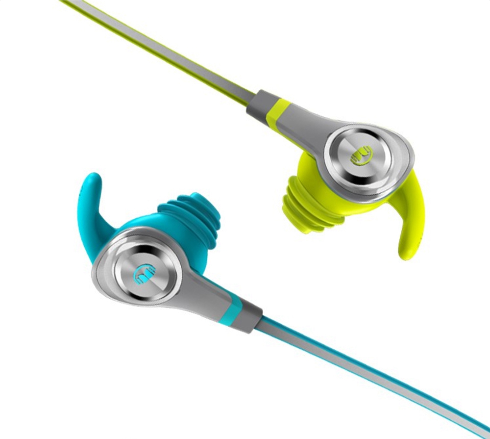 MONSTER iSport Intensity Bluetooth Earphones Water Resistant Noise Reduction - Blue