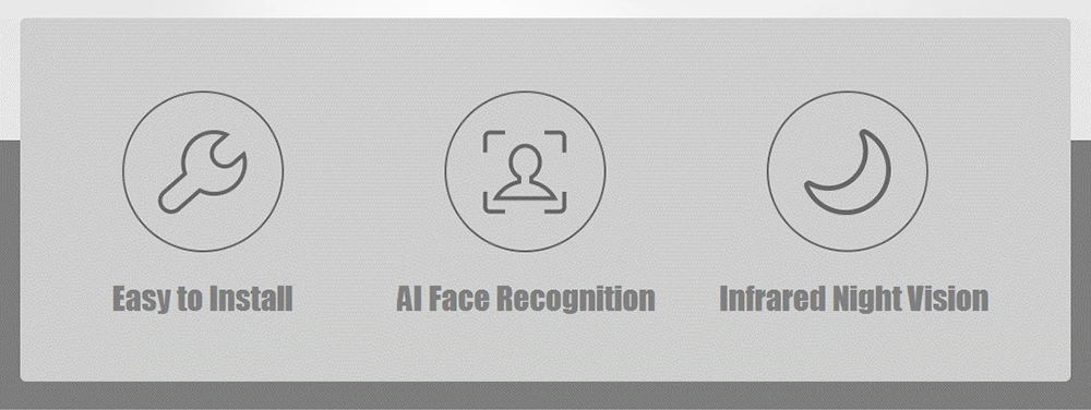 Xiaomi FJ02MLWJ Smart video Doorbell AI Face Identification 720P IR Night Vision Motion Detection SMS Push Intercom - White