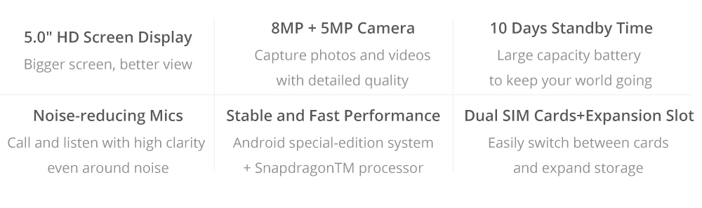 Xiaomi Redmi Go 5.0 inch 4G LTE Smartphone Snapdragon 425 1GB 8GB 8.0MP Rear+5.0MP Front Camera Android Special-edition System Global Version - Black