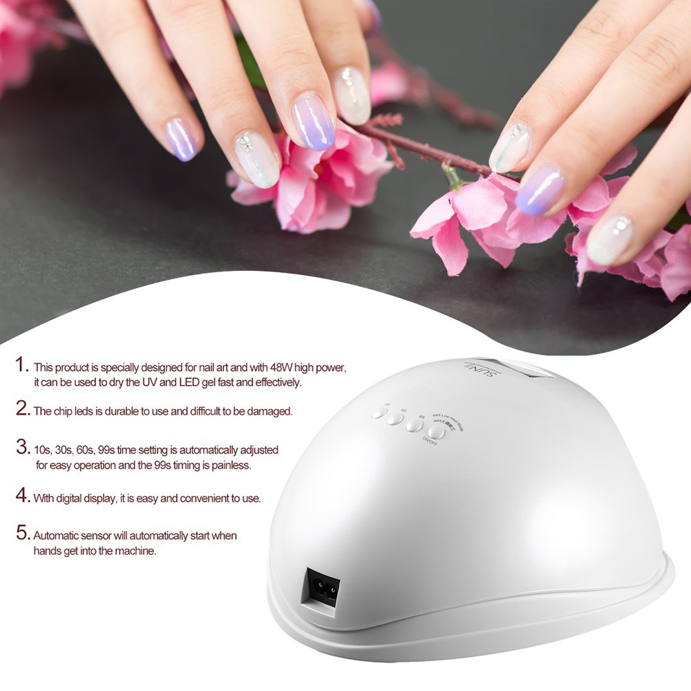 48W Nail Dryer UV LED Light White