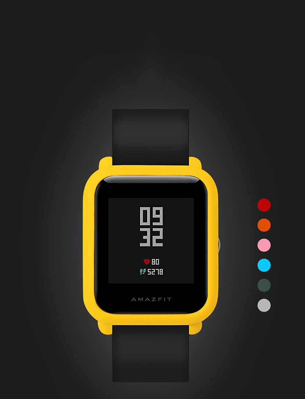 Huami Amazfit Bip 2 Lite Smartwatch Dial Plate Multiple Color Protective Cover Case- Yellow