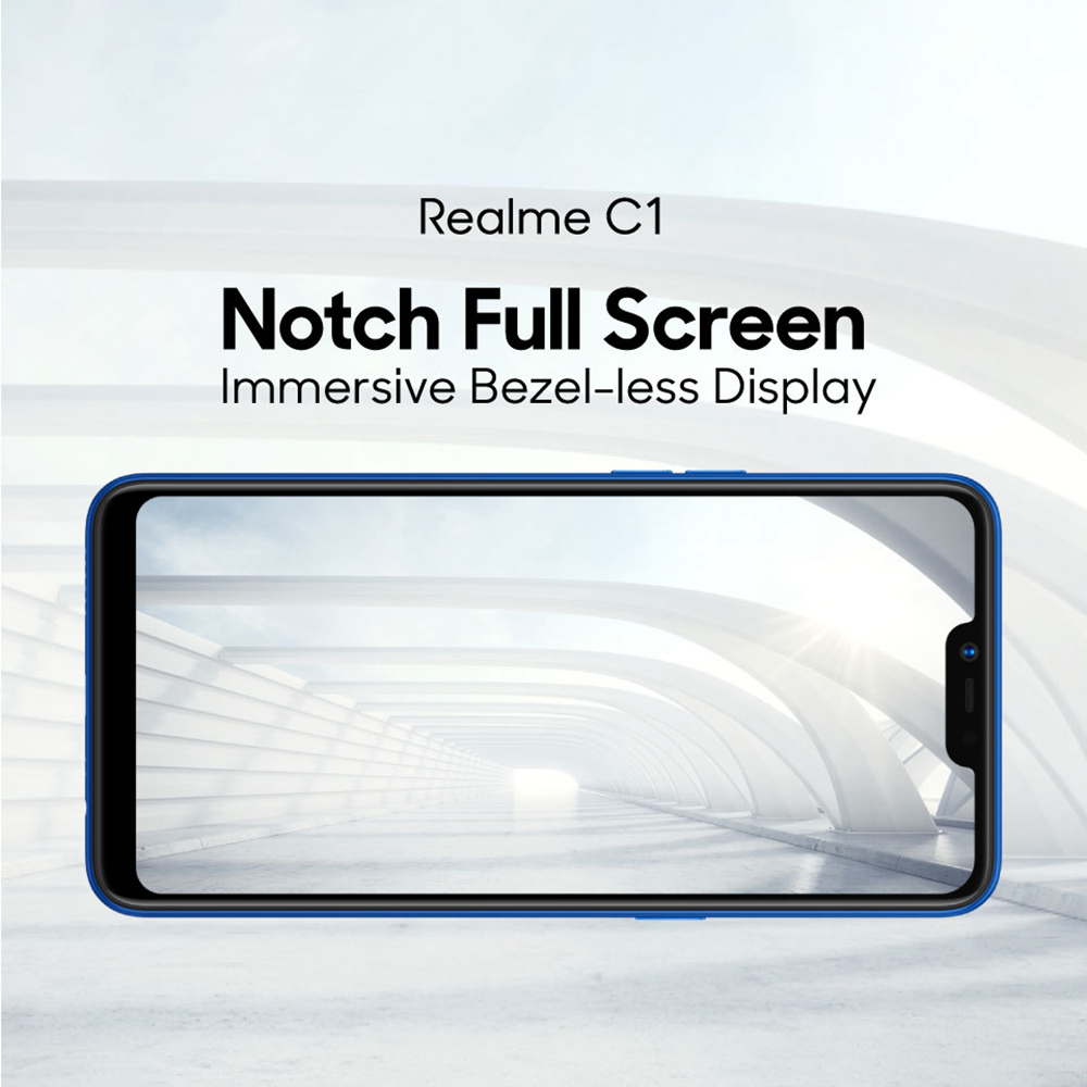Realme C1 6.2 Inch 4G LTE Smartphone Snapdragon 450 2GB 16GB 13.0MP+2.0MP Dual Rear Cameras Android 8.1 Face Unlock Global Version - Black