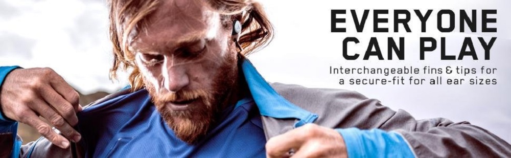 Logitech JAYBIRD RUN TWS Bluetooth Earbuds 4 Hours Working Time Water Resistant - Black