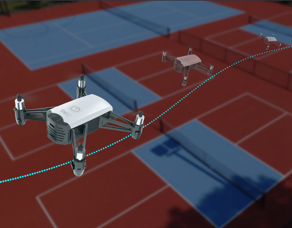 SHRC H2 Locke 2K WIFI FPV RC Quadcopter Smart Follow Optical Flow Positioning Mode RTF Black - Two Battery