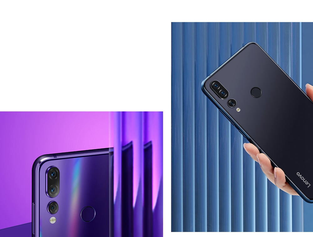 Lenovo Z5S 6.3 Inch 4G LTE Smartphone Snapdragon 710 4GB 64GB 16.0MP+8.0MP+5.0MP Triple Rear Cameras ZUI 10 Touch ID Quick Charge - Grey