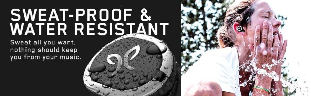 Logitech JAYBIRD RUN TWS Bluetooth Earbuds 4 Hours Working Time Water Resistant - Black