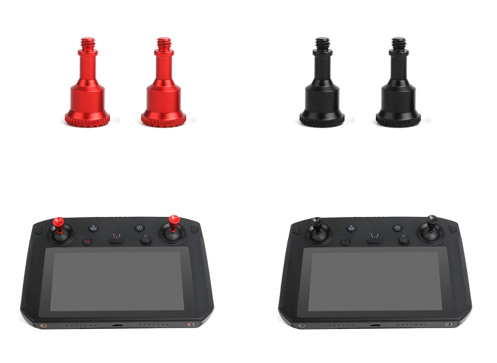 1Pair Remote Control Spare Parts Operating Lever for DJI Smart Controller - Black