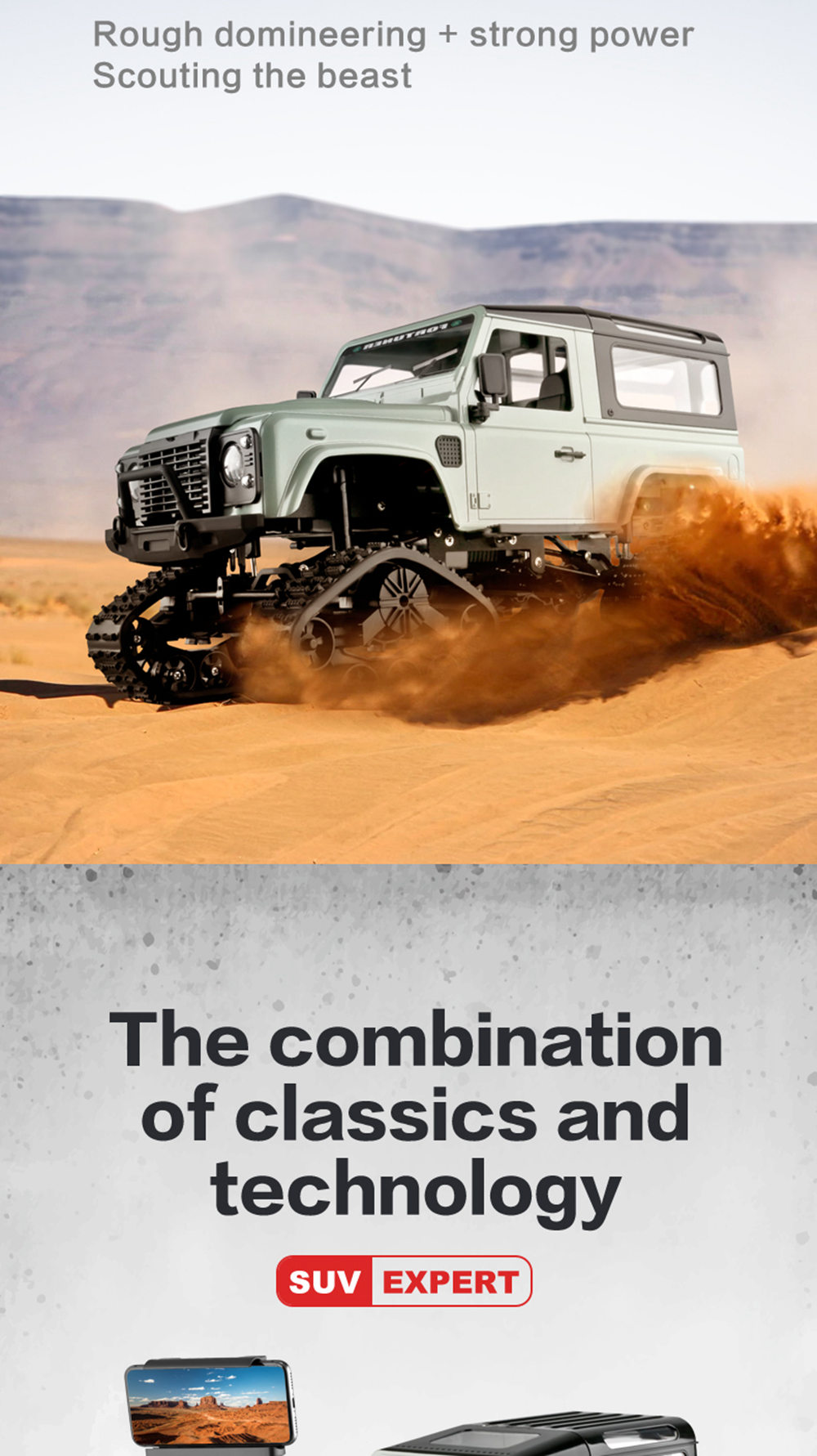 Fayee FY003B 2.4G 1:16 4WD Metal Frame Off-road RC Car RTR Snow Tires - Yellow