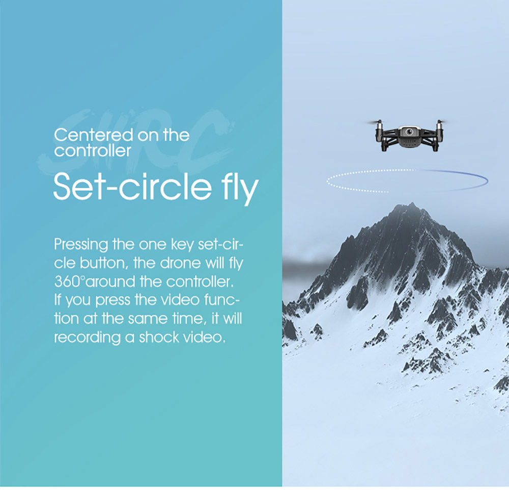 SHRC H2 Locke 2K WIFI FPV RC Quadcopter Smart Follow Optical Flow Positioning Mode RTF White - Three Battery