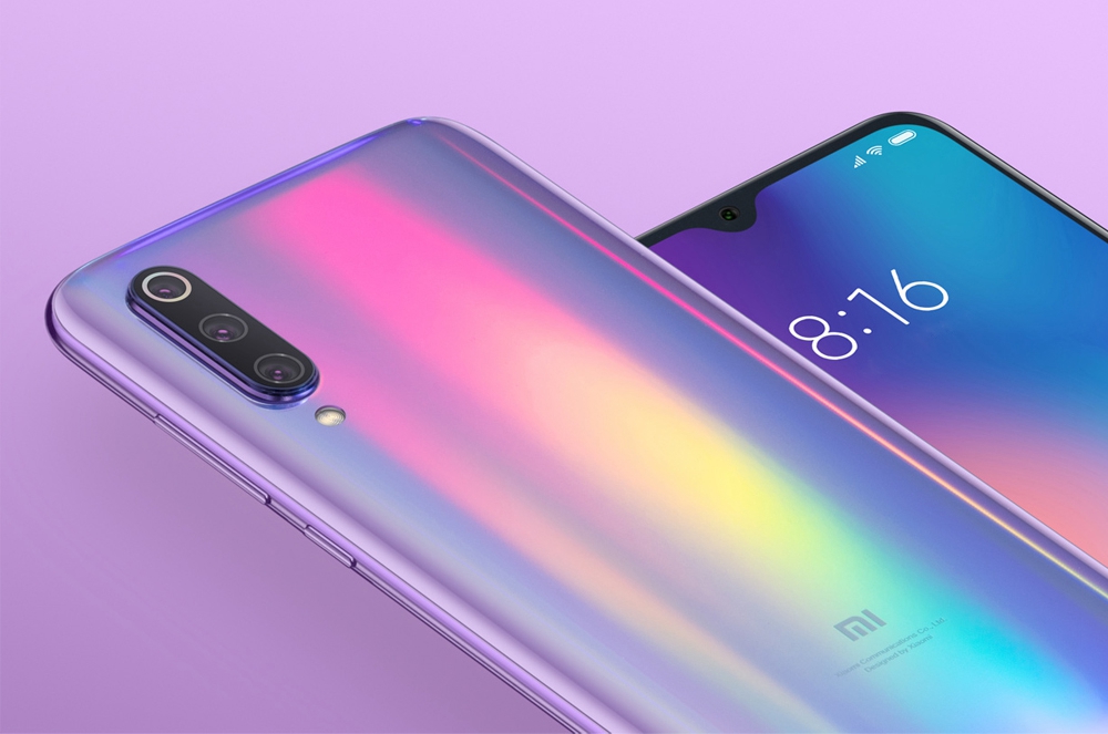 Xiaomi Mi 9 6.39 Inch 4G LTE Smartphone Snapdragon 855 6GB 128GB 48.0MP+12.0MP+16.0MP Triple Rear Cameras MIUI 10 In-display Fingerprint NFC Fast Charge - Purple