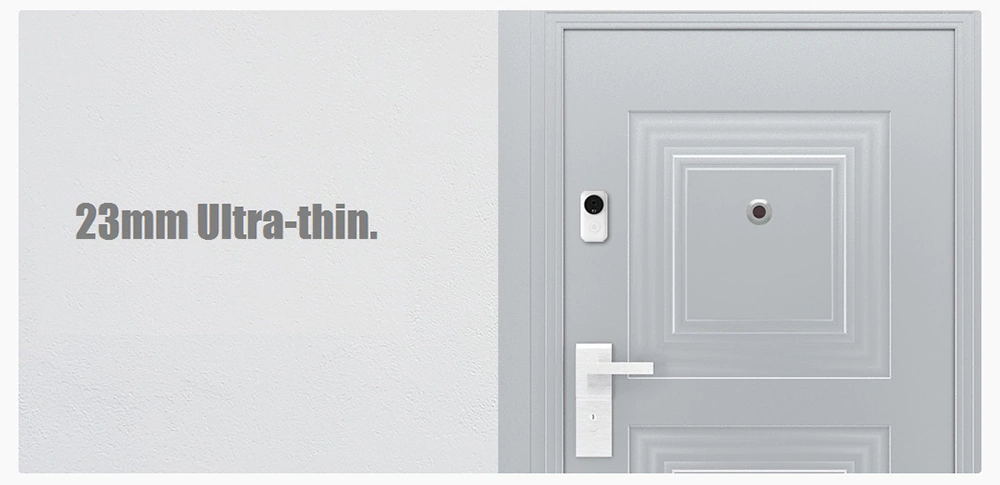 Xiaomi FJ02MLWJ Smart video Doorbell AI Face Identification 720P IR Night Vision Motion Detection SMS Push Intercom - White