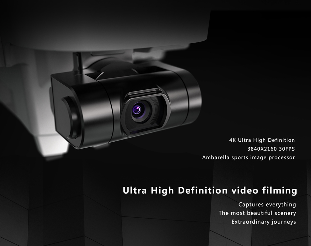 Hubsan H117S Zino 4K GPS 5G WIFI FPV RC Drone With 3-Axis Gimbal White - Portable Version