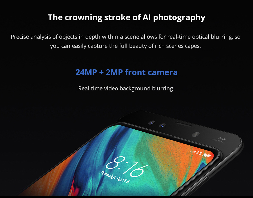 Xiaomi Mi Mix 3 5G LTE Smartphone 6.39 Inch Snapdragon 855 6GB 128GB 12.0MP+12.0MP Dual Rear Cameras MIUI 10 Ceramic Body NFC Wireless Charge Global Version - Black