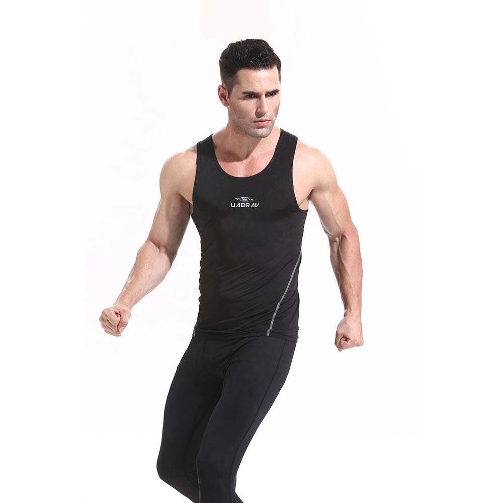 AK01 Men Sports Running Sleeveless Tops Size XL Black