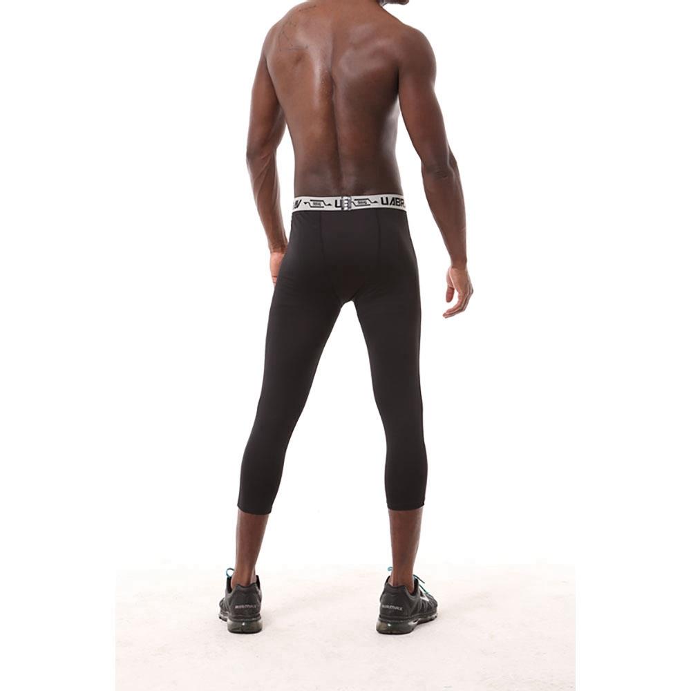 X9 Men Fitness Pants Training Elastic Sports Capri Trousers Size M - Black