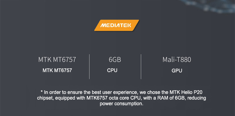 Vargo VX3 5.7 Inch 4G LTE Smartphone MTK6757 6GB 128GB Dual 13.0MP Rear Cameras Android 7.1 Type-C Touch ID - Blue