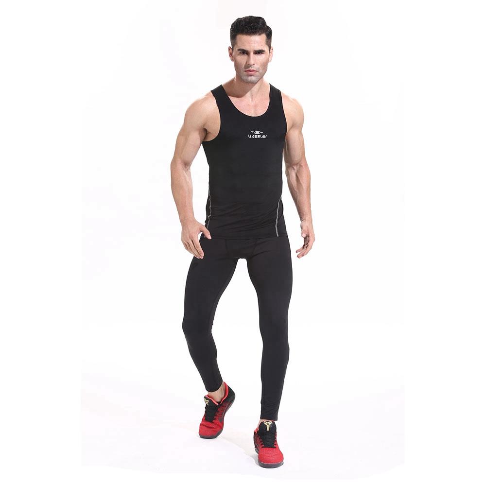 AK01 Men Sports Running Sleeveless Tops Size XL Black