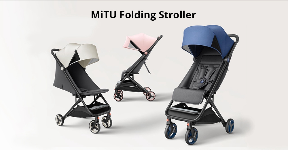 Xiaomi MiTU Folding Stroller Multifunctional Trolley Case Pushchair for Babies - Grey