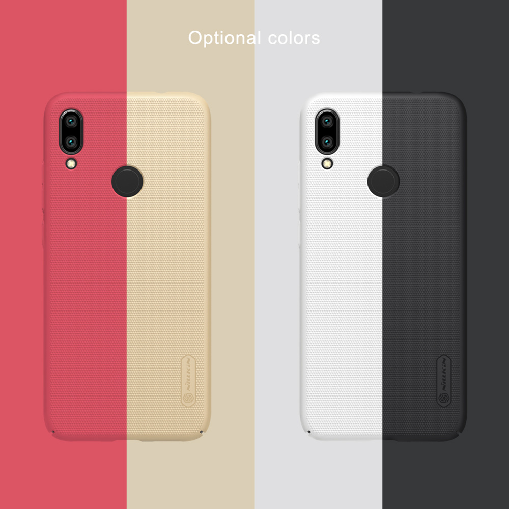 NILLKIN Matte Hard Phone Case for Xiaomi Redmi Note 7 Protective Back Cover - White