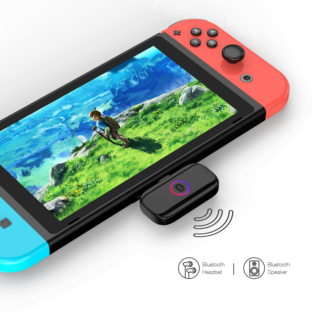 GameSir R3 Bluetooth Audio Adapter Built-in Smart USB PD Support In-game Voice Chat for Nintendo Switch - Black