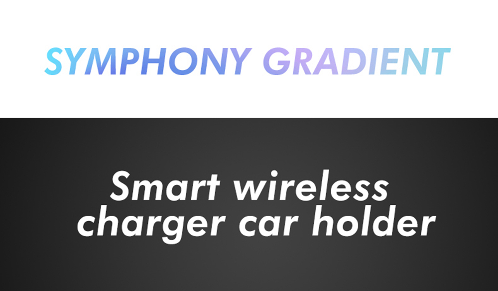 Smart Wireless Car Charger Holder QC3.0 Fast Charging Air Outlet Mount - Black