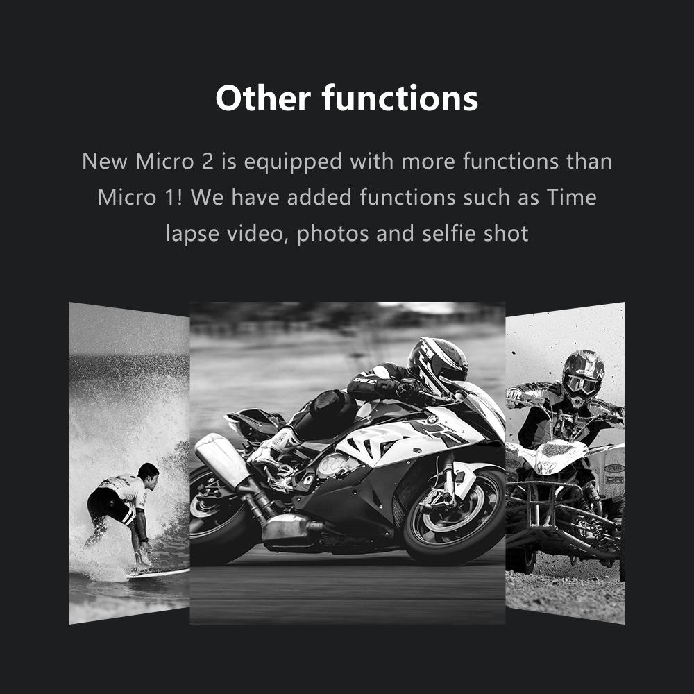 Hawkeye Firefly Micro Cam 2 2.5K 1080P/60FPS 160 Degree Water-Repellent Recording FPV Action Camera for Racing Drone