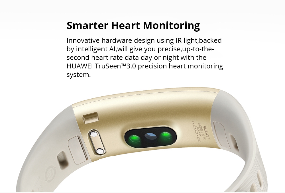 Huawei Band 3 Pro Smart Bracelet 0.95 Inch AMOLED Screen Built-in GPS Heart Rate Sleep Monitor 5ATM Swimming Posture Recognition - Black
