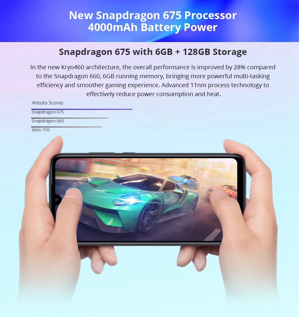 Xiaomi Redmi Note 7 Pro 6.3 Inch 4G LTE Smartphone Snapdragon 675 6GB 128GB 48.0MP+5.0MP Dual AI Cameras MIUI 10 Quick Charge Touch ID IR Remote Control - Gold