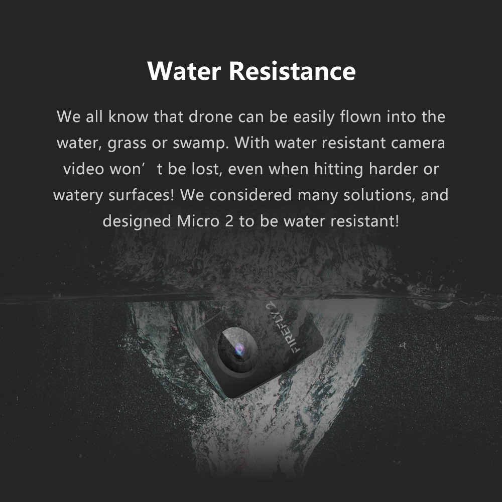 Hawkeye Firefly Micro Cam 2 2.5K 1080P/60FPS 160 Degree Water-Repellent Recording FPV Action Camera for Racing Drone