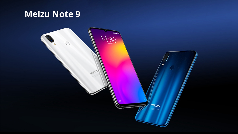 Meizu Note 9 6.2 Inch 4G LTE Smartphone Snapdragon 675 4GB 64GB 48.0MP+5.0MP Dual Rear Cameras Android 9.0 Type-C Touch ID - Black