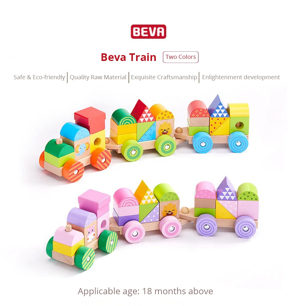 Xiaomi Beva 25PCS Train Building Blocks Puzzle Toy Version A