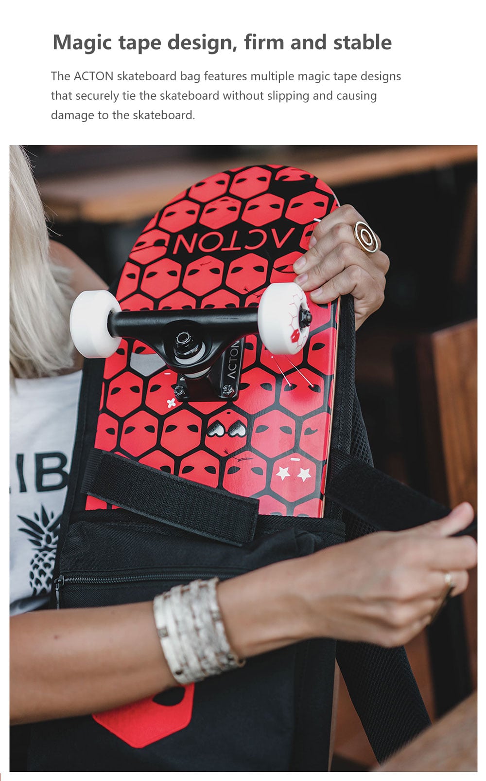 Xiaomi Youpin ACTON Skateboard Bag - Black