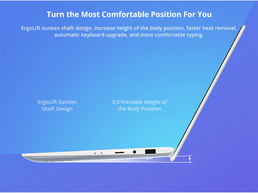 Asus ADOL13 Laptop Intel Core i5-8250U Quad Core 13.3 Inch 1920*1080 NVIDIA GeForce MX150 2G 8GB RAM 256GB SSD - Silver