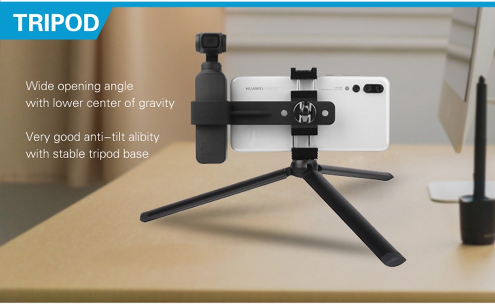 Sunnylife Expansion Accessories Metal Fixture Tripod Extension Rod Set For DJI OSMO Pocket Gimbal