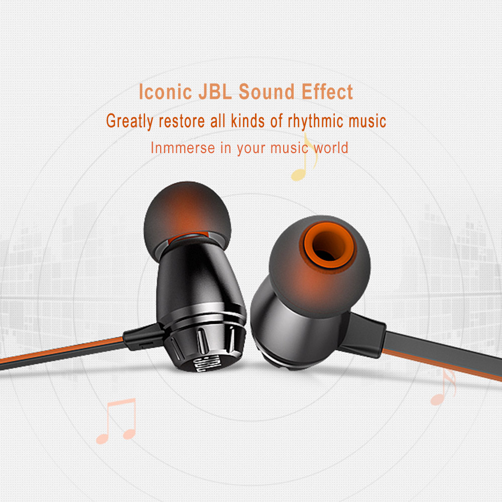 JBL T380A InEar Wired Earphones Gray