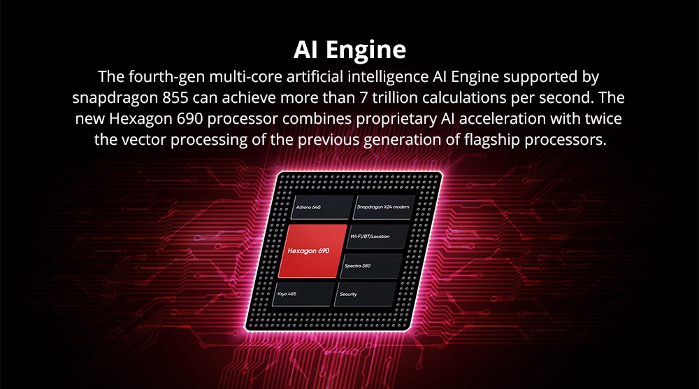 Lenovo Z5 Pro GT 6.39 Inch 4G LTE Smartphone Snapdragon 855 6GB 128GB 16.0MP+24.0MP Dual Rear Cameras Android 9.0 In-Display Fingerprint NFC - Black