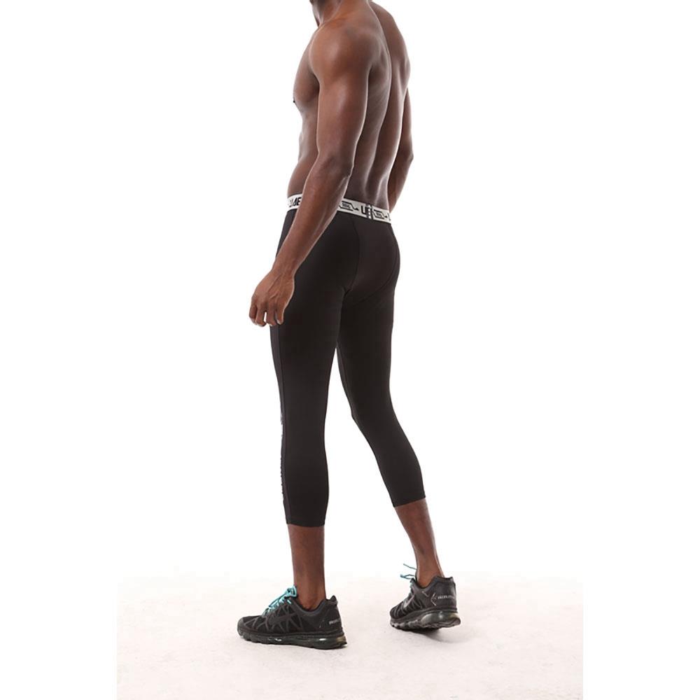 X9 Men Fitness Pants Training Elastic Sports Capri Trousers Size M - Black